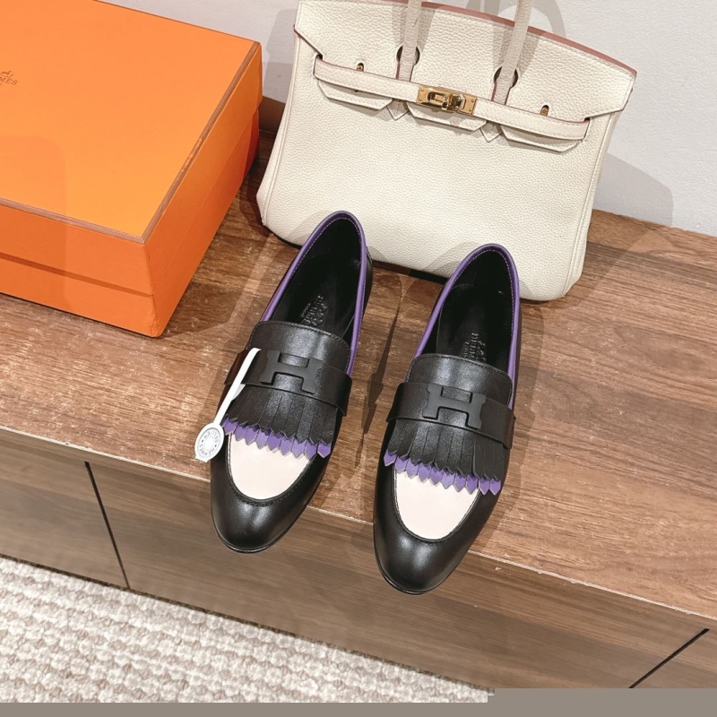 H**mes leather shoes